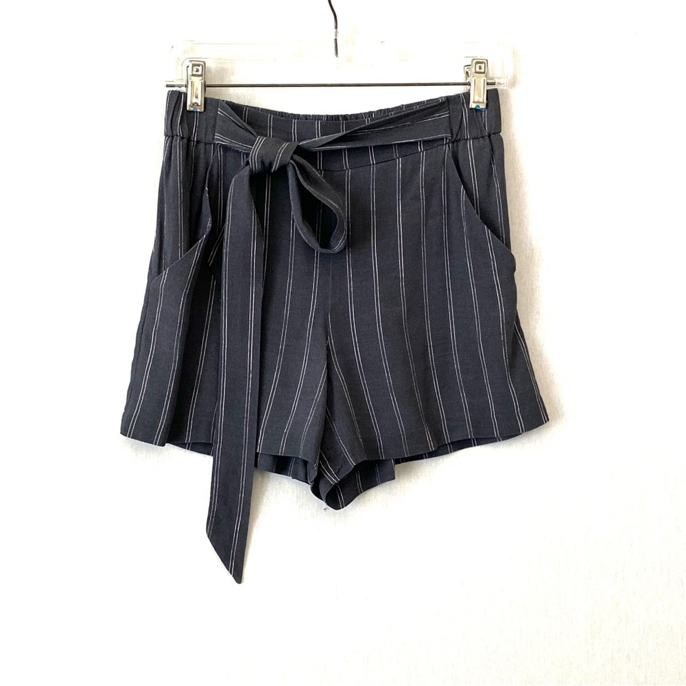 Wilfred High Waisted Pinstripe Shorts